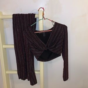 Sequin Glittery Disco Set